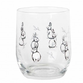 2BNSGL0002 Verre d'eau 300 ml Transparent Verre Lapins Gobelet