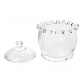 26GL5001 Pot de stockage Ø 8x10 cm Transparent Verre