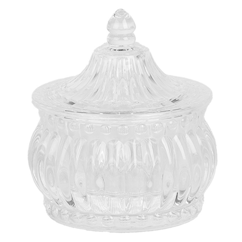 6GL5005 Storage Jar Ø 10x11cm Transparent Glass