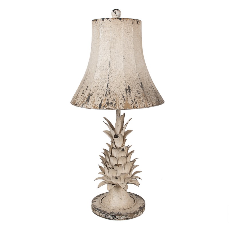 6LMC0093 Tischlampe Ø 30x64 cm Beige Metall