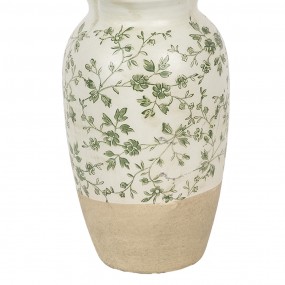 26CE1943S Vase Ø 16x27 cm Beige Green Ceramic Flowers