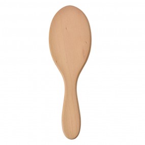 2JZHBR0003 Brosse à cheveux 23x8x3 cm Marron Beige Bois