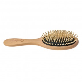 2JZHBR0003 Hair Brush 23x8x3 cm Brown Beige Wood