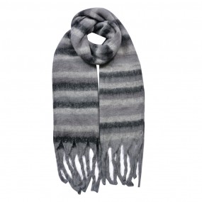 2JZSC0821G Winter Scarf Women 39x200 cm Grey Synthetic Rectangle Scarf