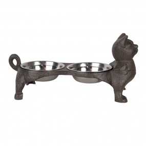 26Y5641 Cat Bowl 2x225 ml Brown Metal