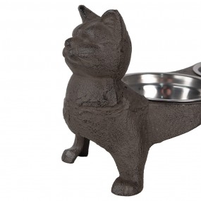 26Y5641 Cat Bowl 2x225 ml Brown Metal