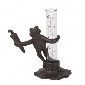 26Y5647 Rain Gauge Frog 14x8x12 cm Brown Metal