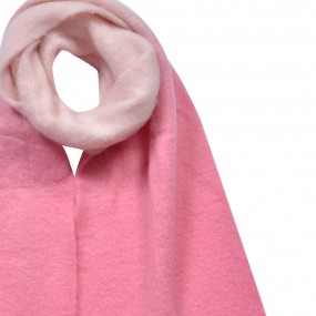 2JZSC0827P Winter Scarf Women 32x220 cm Pink Synthetic Rectangle Scarf