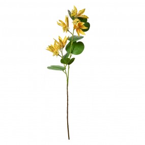 25PL0116Y Fleur artificielle 80 cm Jaune Plastique