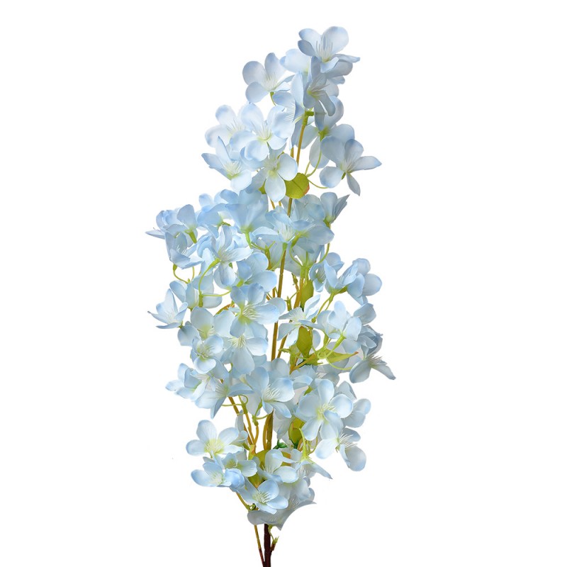 5PL0117BL Fleur artificielle 100 cm Bleu Plastique