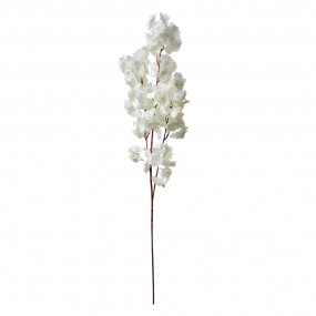 25PL0118W Fleur artificielle 100 cm Blanc Plastique