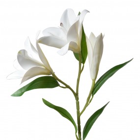 25PL0119W Fiore artificiale 71 cm Bianco Plastica