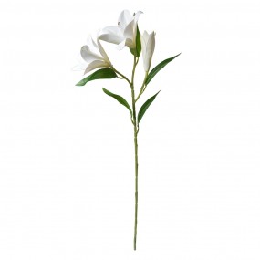 25PL0119W Fiore artificiale 71 cm Bianco Plastica