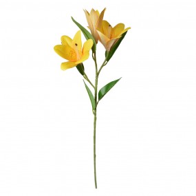 25PL0119Y Fleur artificielle 71 cm Jaune Plastique