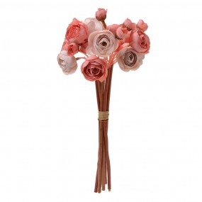 26PL0327 Artificial Flower 27 cm Red Black Plastic