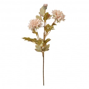 26PL0328W Fleur artificielle 68 cm Beige Plastique