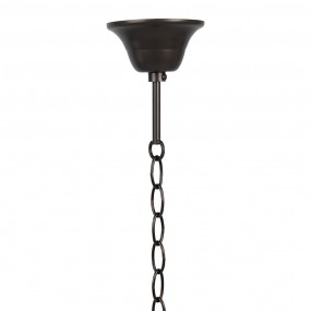 25LL-98 Suspension Tiffany 130 cm  Couleur or Fer Lampe à suspension