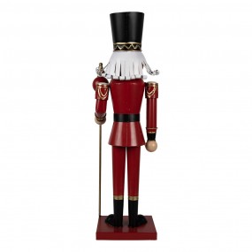 25Y1259 Décoration de Noël Casse-noisette 60 cm Rouge Métal