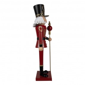 25Y1259 Décoration de Noël Casse-noisette 60 cm Rouge Métal