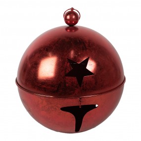 25Y1265 Décoration de Noël Sonnettes Ø 62 / Ø 52 / Ø 42 cm Rouge Métal