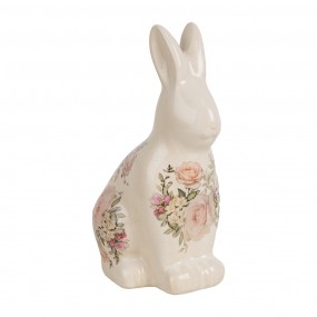 26CE1956M Decorative Figurine Rabbit 13x10x22 cm Beige Ceramic