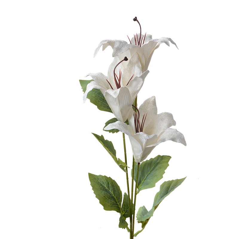 6PL0337W Fiore artificiale 72 cm Bianco Plastica