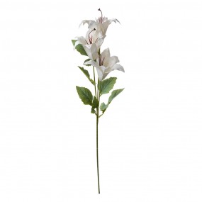 26PL0337W Fleur artificielle 72 cm Blanc Plastique