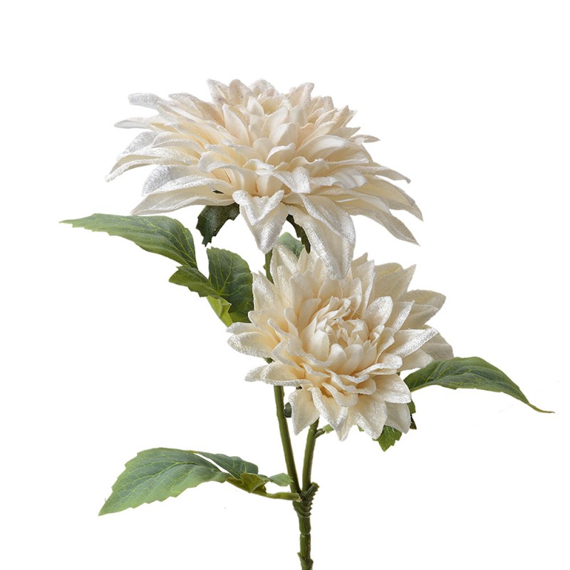 6PL0339W Artificial Flower 62 cm White Plastic Artificial Plant