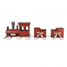 26Y5632 Christmas Decoration Train 94x18x28 cm Red Metal