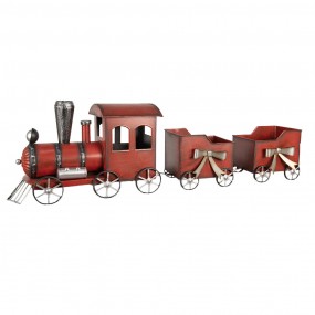 26Y5632 Christmas Decoration Train 94x18x28 cm Red Metal