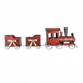 26Y5632 Christmas Decoration Train 94x18x28 cm Red Metal