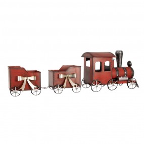 26Y5632 Christmas Decoration Train 94x18x28 cm Red Metal