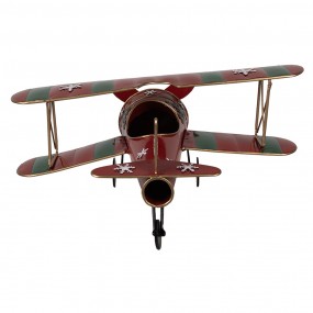 26Y5634 Weihnachtsdekoration Flugzeug 41x37x21 cm Rot Metall