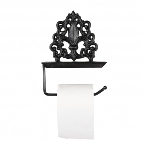 26Y5649 Toilet Paper Holder 18x10x24 cm Black Metal Toilet Roll Holder