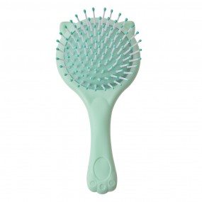 2JZCHBR0002 Brosse à cheveux Vert Plastique Verre Chat