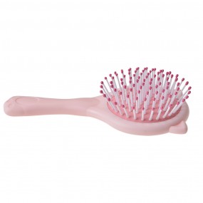 2JZCHBR0003 Brosse à cheveux 15x8x3 cm Rose Plastique Verre Chat