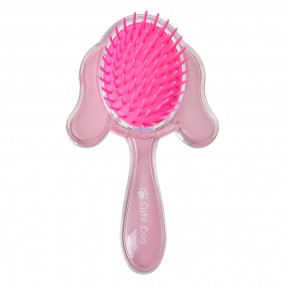 2JZCHBR0004 Brosse à cheveux 15x9x3 cm Rose Plastique Chien