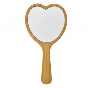 2JZHBR0001 Hair Brush 15x8x3 cm Beige Brown Plastic Foam Heart Heart-Shaped