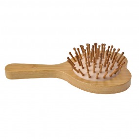 2JZHBR0001 Brosse à cheveux 15x8x3 cm Beige Marron Plastique Mousse Coeur En forme de coeur