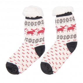 2JZSKSET0001 Chaussettes de Noël Set de 12 one size Multicolore Synthétique Cerf