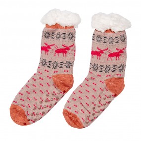 2JZSKSET0001 Chaussettes de Noël Set de 12 one size Multicolore Synthétique Cerf