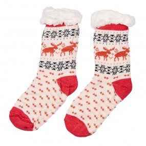 2JZSKSET0001 Chaussettes de Noël Set de 12 one size Multicolore Synthétique Cerf