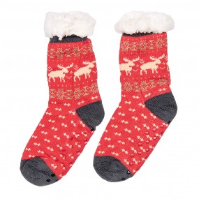 2JZSKSET0001 Chaussettes de Noël Set de 12 one size Multicolore Synthétique Cerf