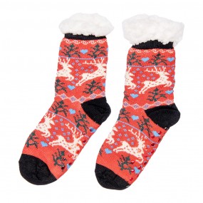 2JZSKSET0003 Chaussettes de Noël Set de 12 one size Multicolore Synthétique Cerfs