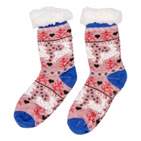 2JZSKSET0003 Chaussettes de Noël Set de 12 one size Multicolore Synthétique Cerfs