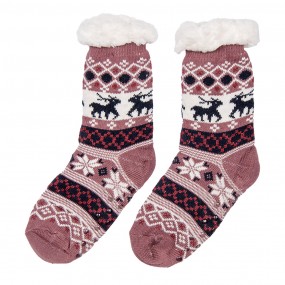 2JZSKSET0004 Chaussettes de Noël Set de 12 one size Multicolore Synthétique Cerfs