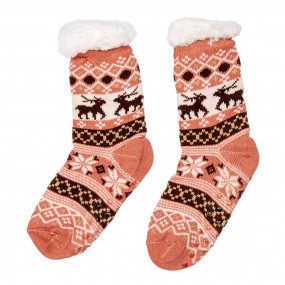 2JZSKSET0004 Chaussettes de Noël Set de 12 one size Multicolore Synthétique Cerfs