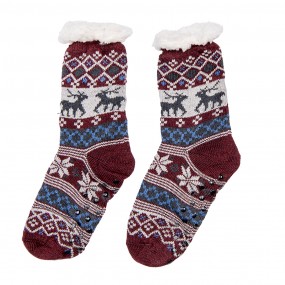 2JZSKSET0004 Chaussettes de Noël Set de 12 one size Multicolore Synthétique Cerfs