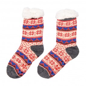 2JZSKSET0002 Calze di Natale Set di 12 one size Multicolore Sintetico Fiocchi di neve