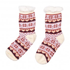 2JZSKSET0002 Calze di Natale Set di 12 one size Multicolore Sintetico Fiocchi di neve